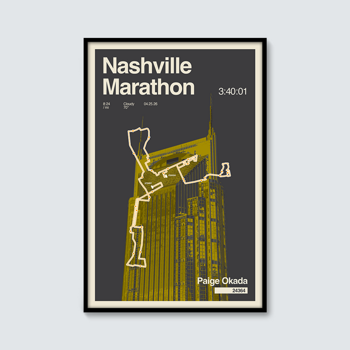 Marathons custom print
