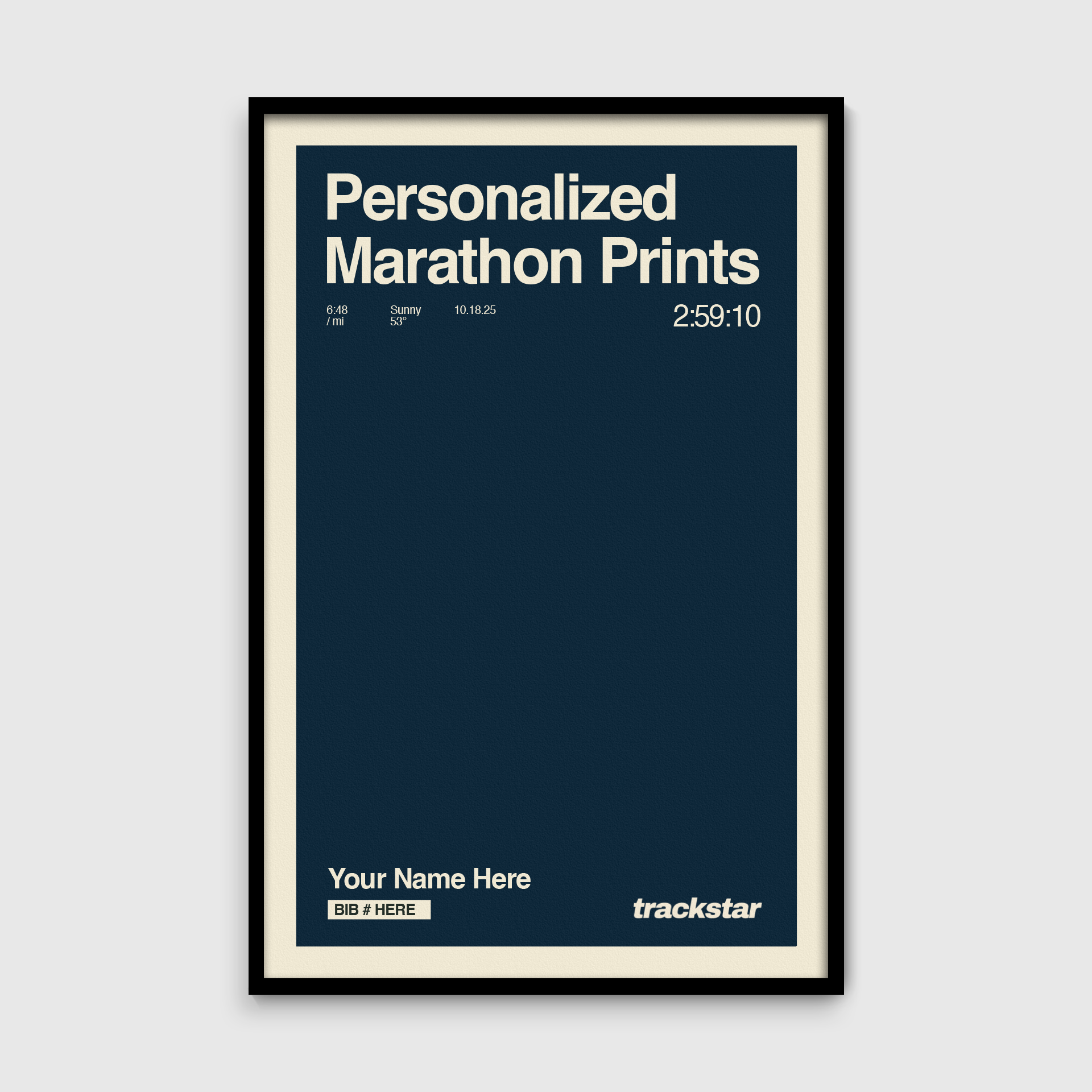 Custom Trackstar Print (Any Race)