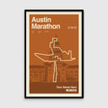Austin Marathon Personalized Race Print