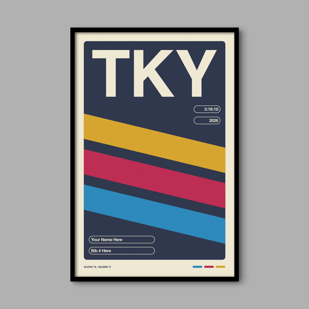 Personalized Tokyo World Major Race Poster