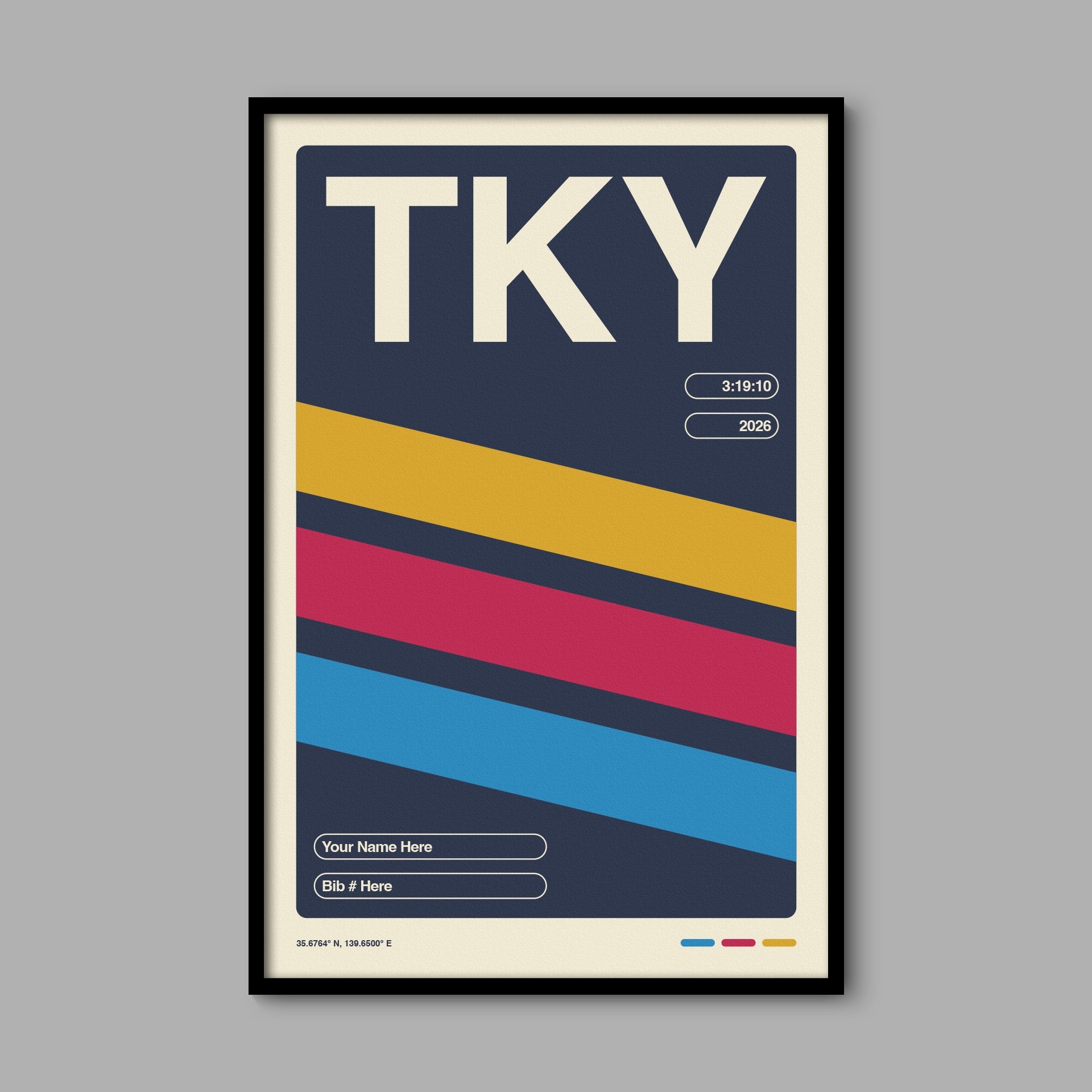 Personalized Tokyo World Major Race Poster