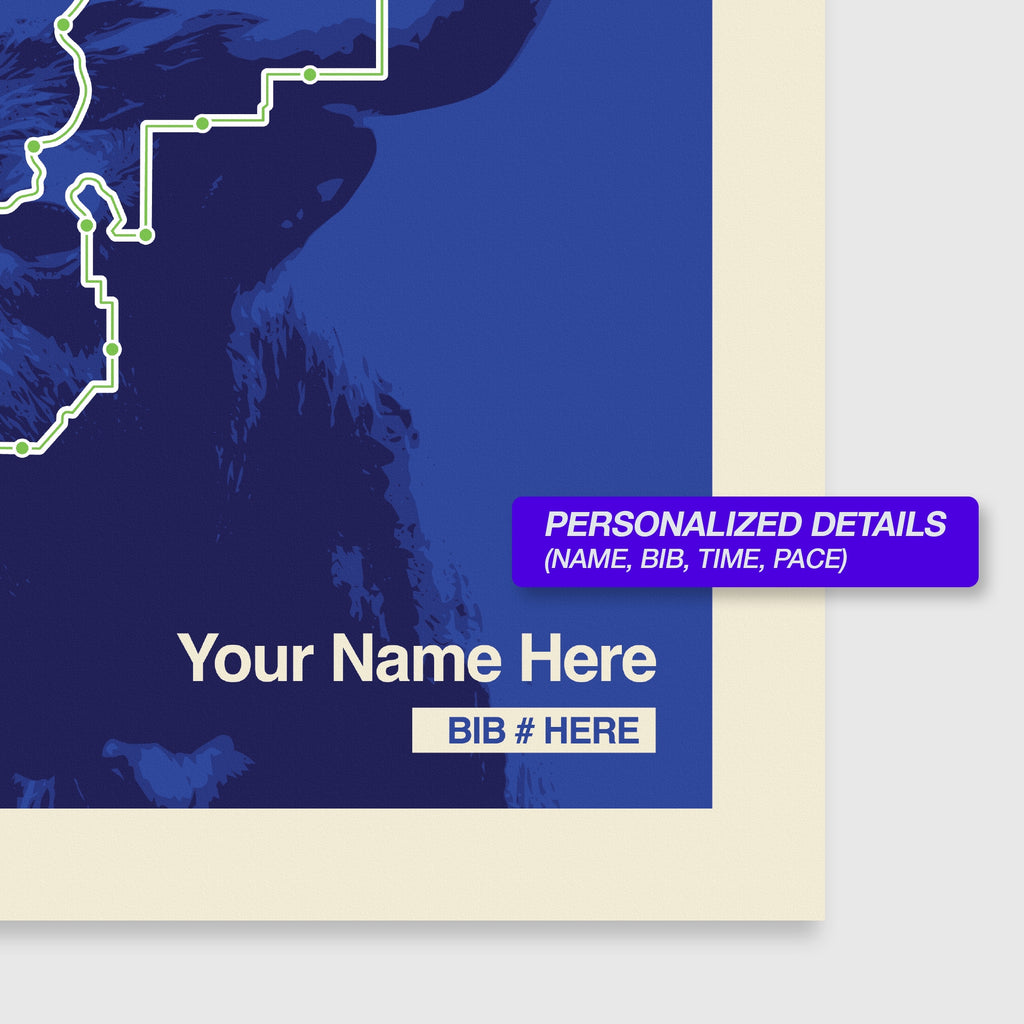 Cowtown Marathon Personalized Race Print