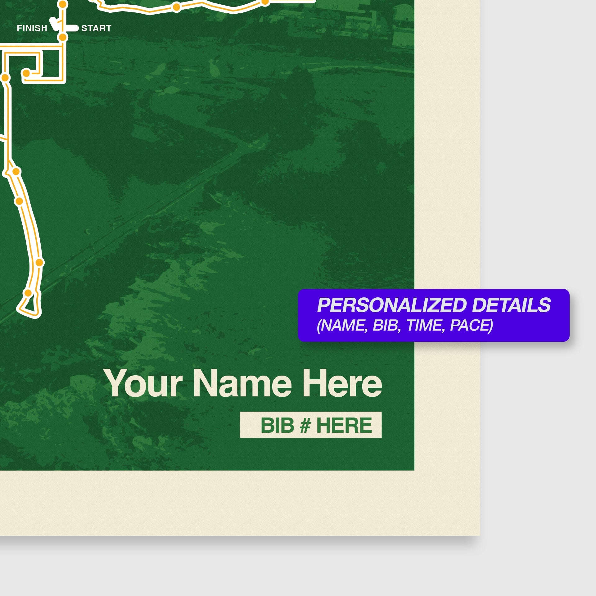 Eugene Marathon Personalized Race Print