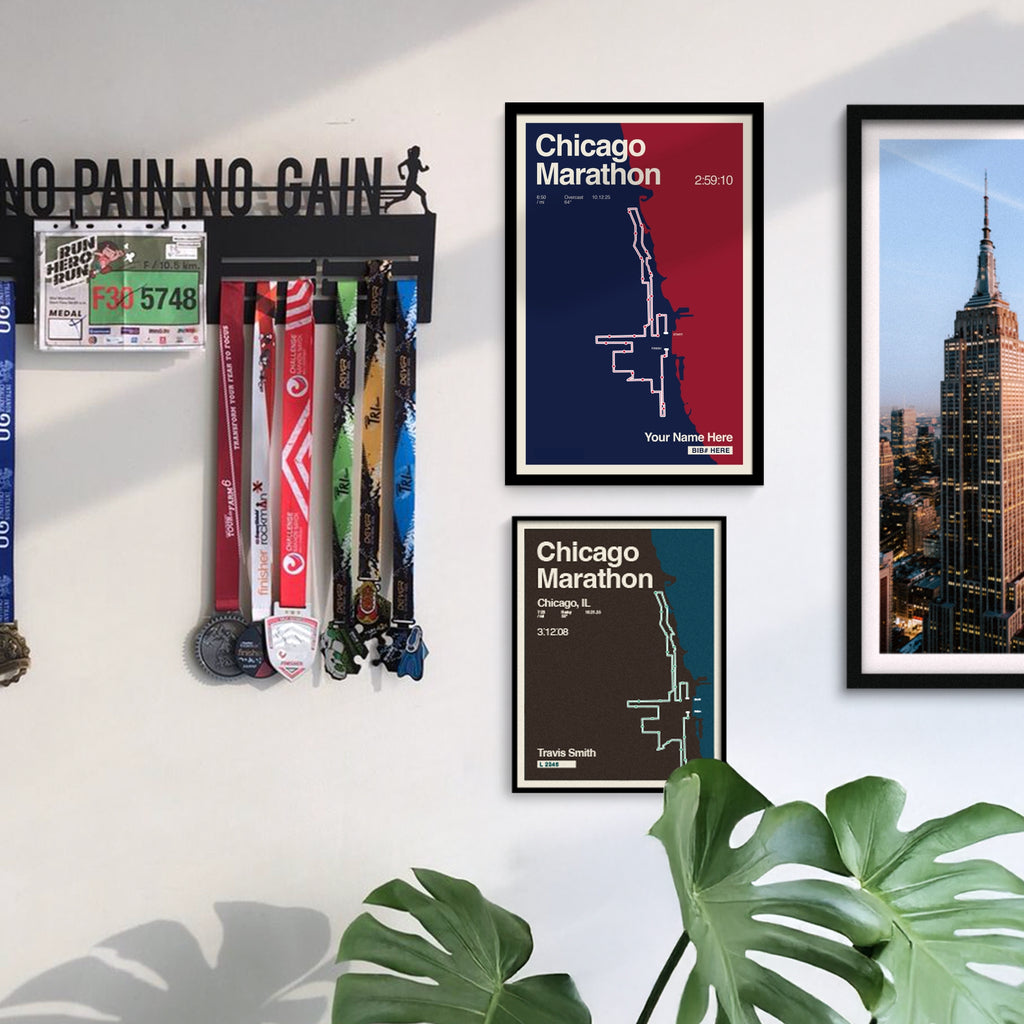 Chicago Marathon Personalized Race Print