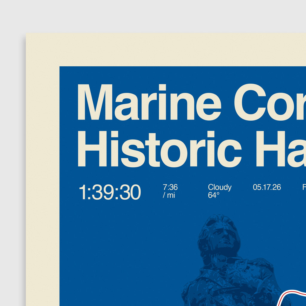 Personalized Marine Corps Historic Half Poster