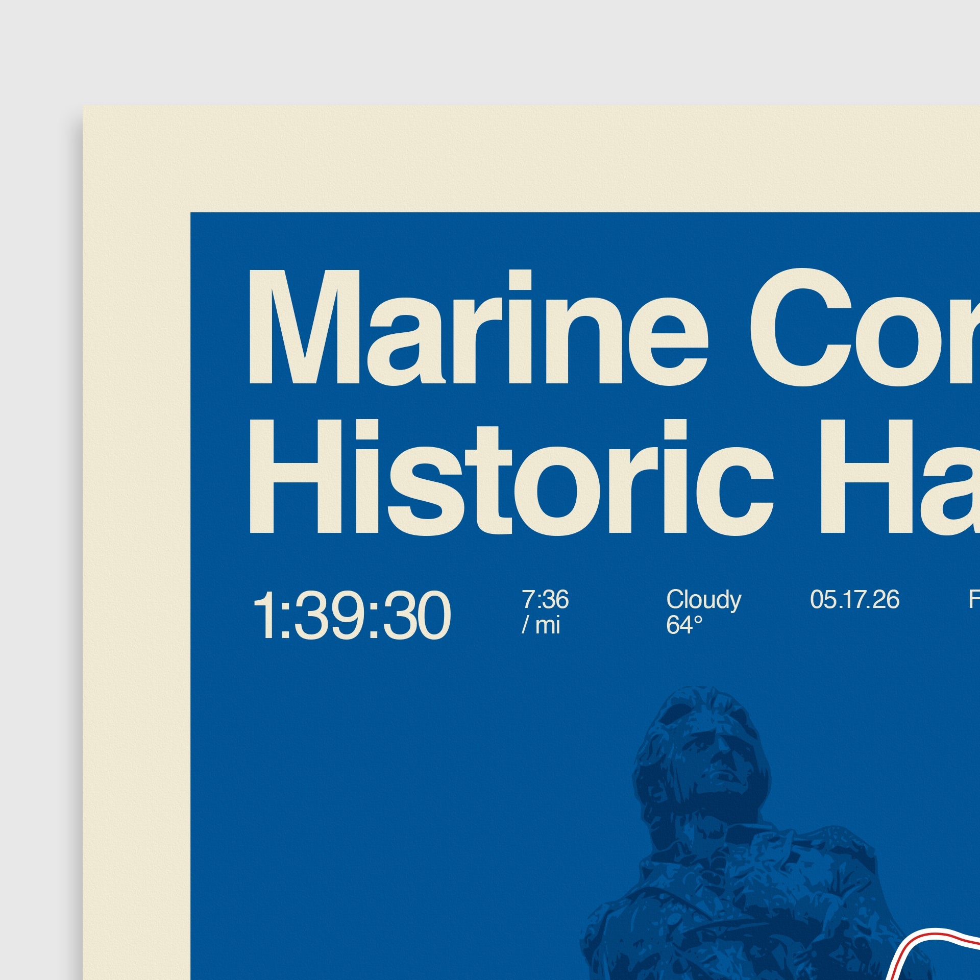 Personalized Marine Corps Historic Half Poster