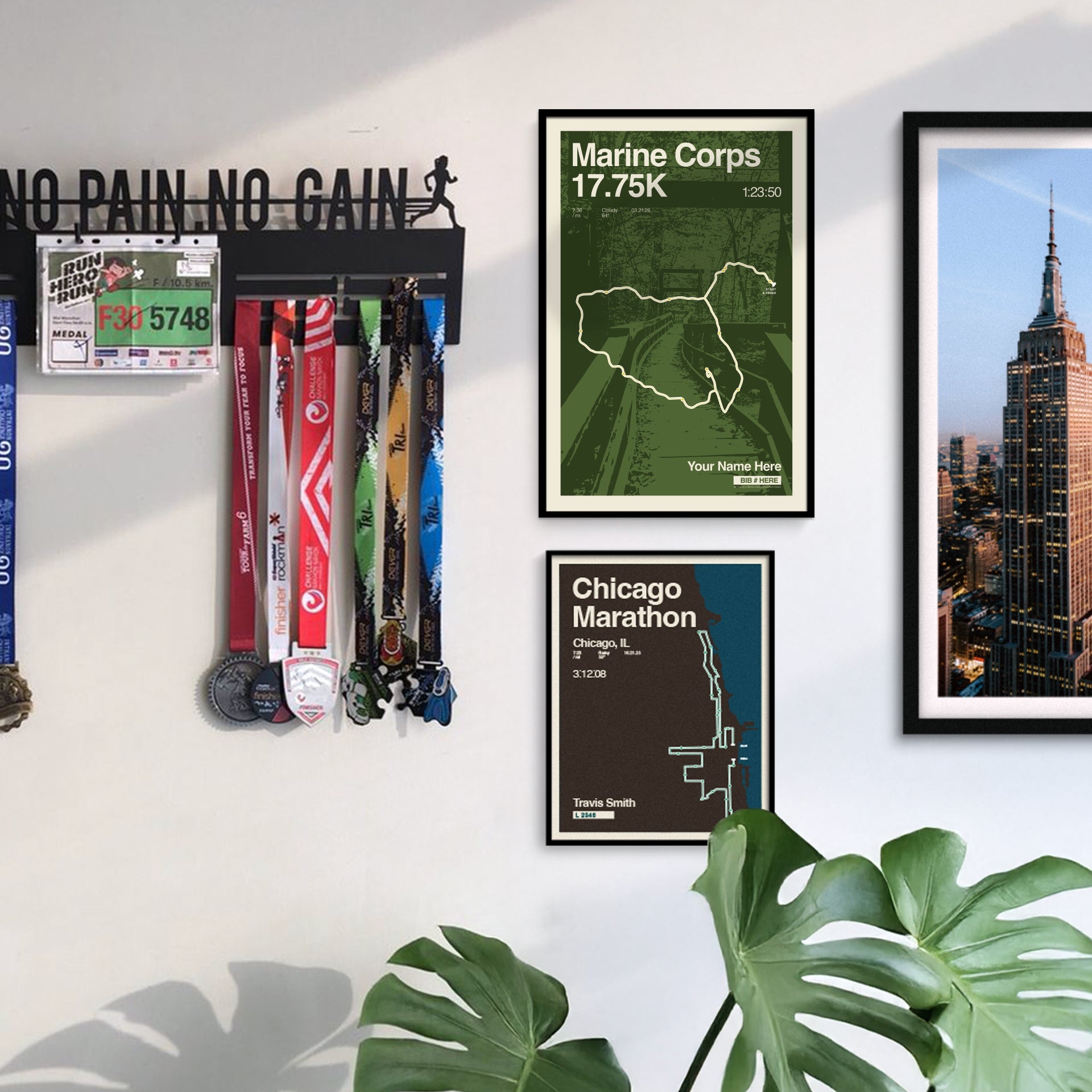 Marine Corps 17.75k Personalized Race Print