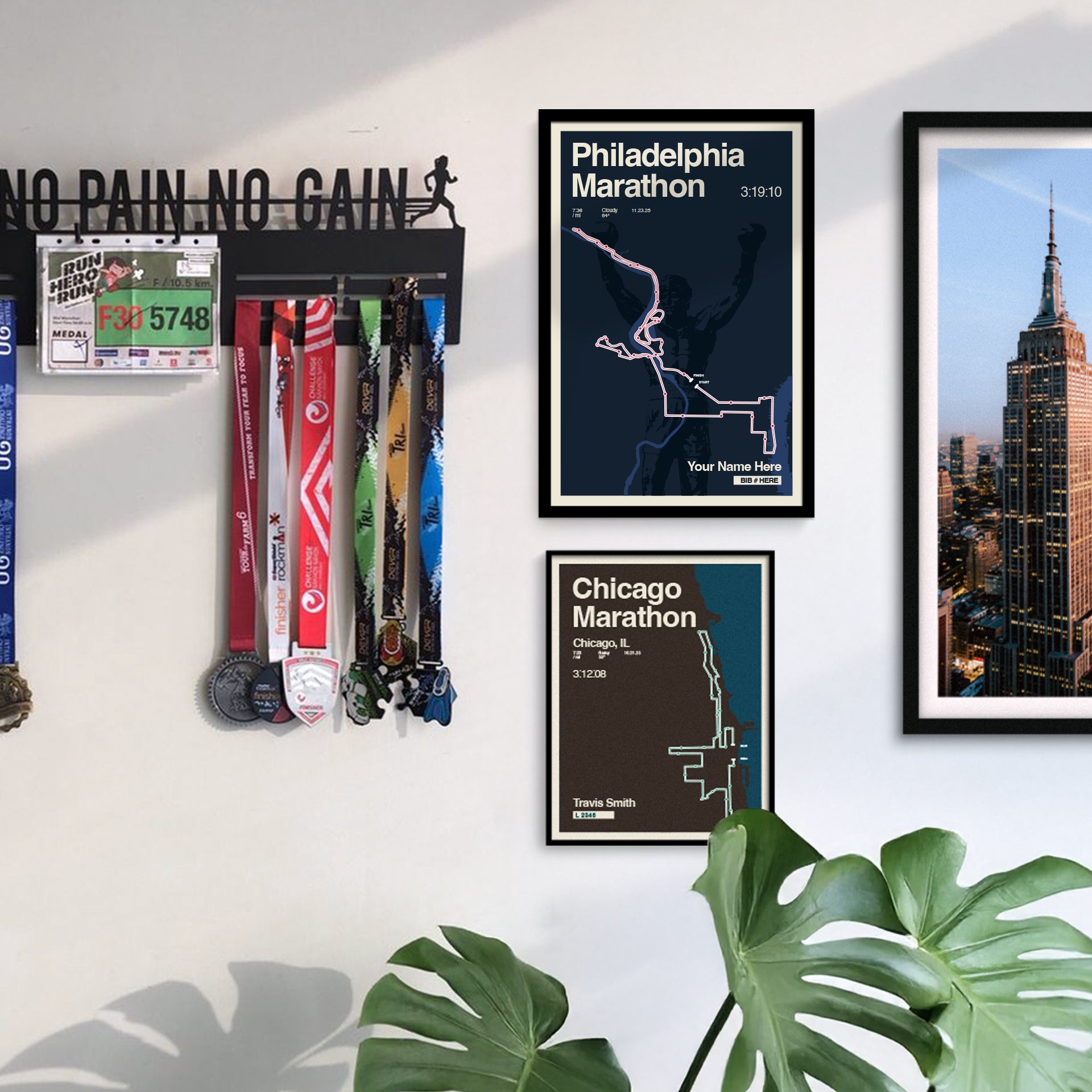 Philadelphia Marathon Personalized Race Print