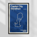 Capital City Marathon Personalized Race Print