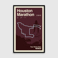 Houston Marathon Personalized Race Print
