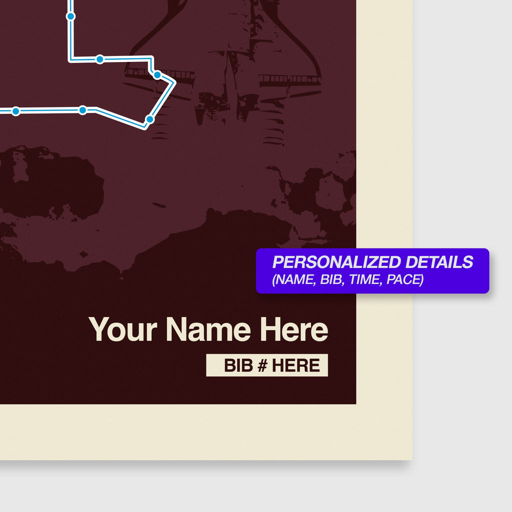 Houston Marathon Personalized Race Print