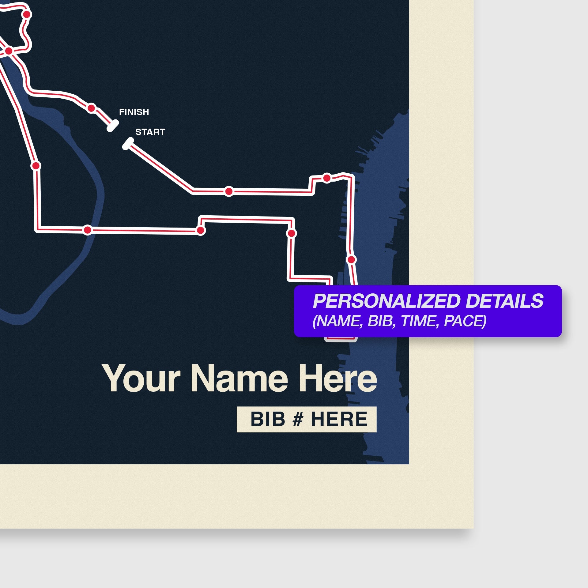 Philadelphia Marathon Personalized Race Print