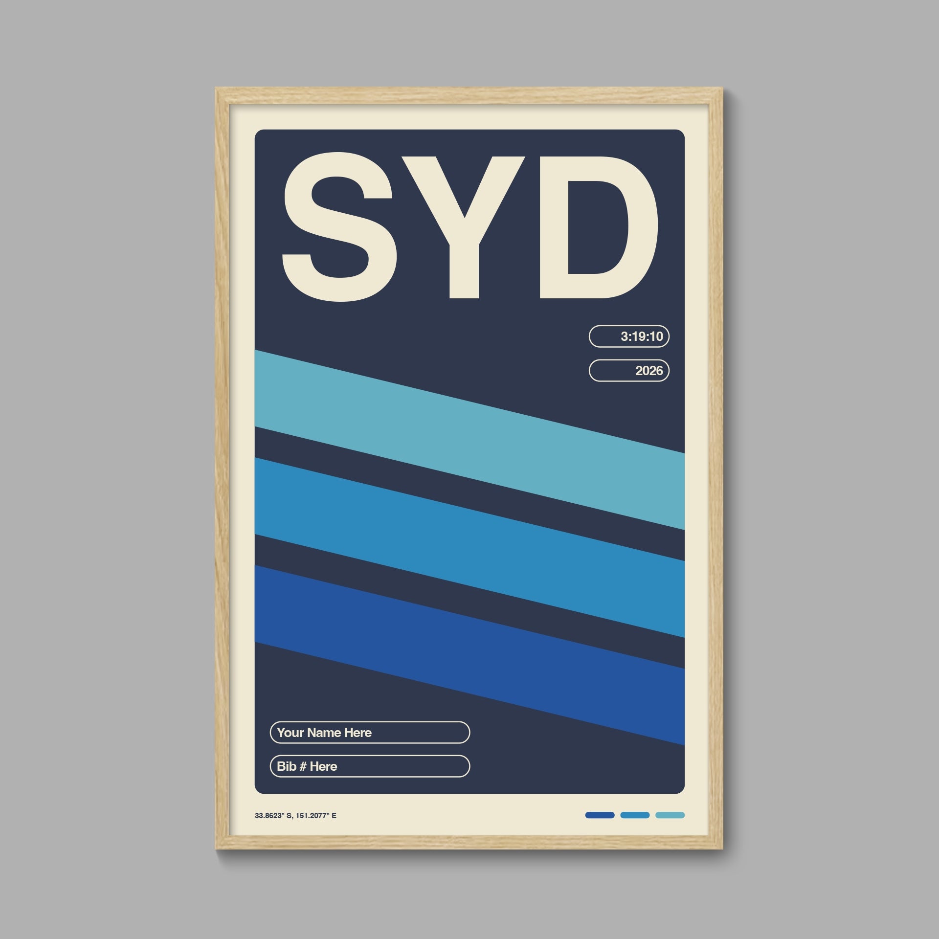 Personalized Sydney World Major Race Poster