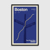 Personalized Boston Race Print
