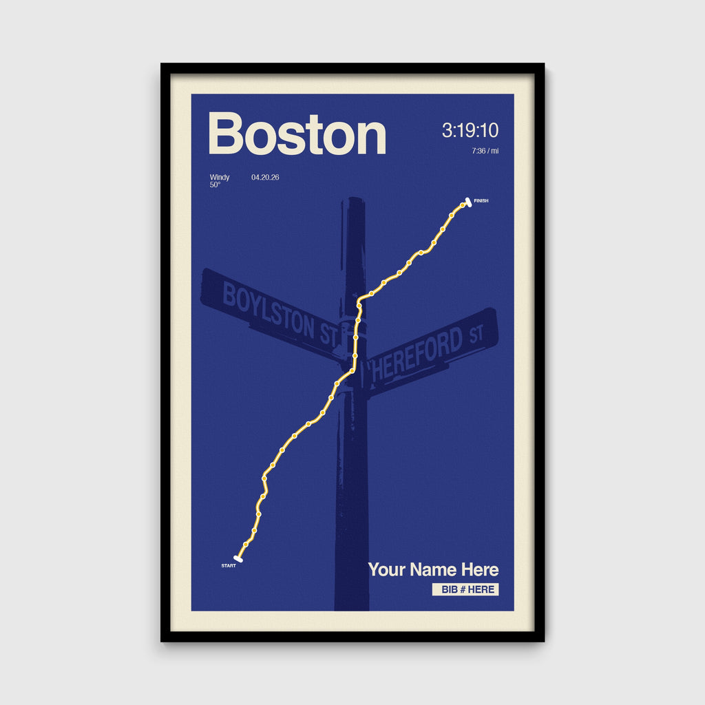 Personalized Boston Race Print