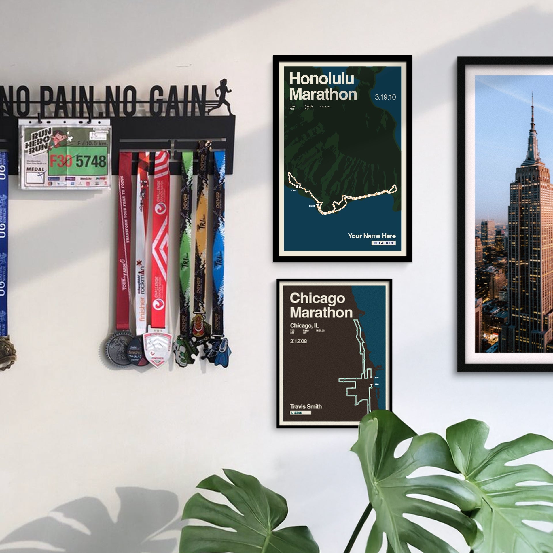 Honolulu Marathon Personalized Race Poster
