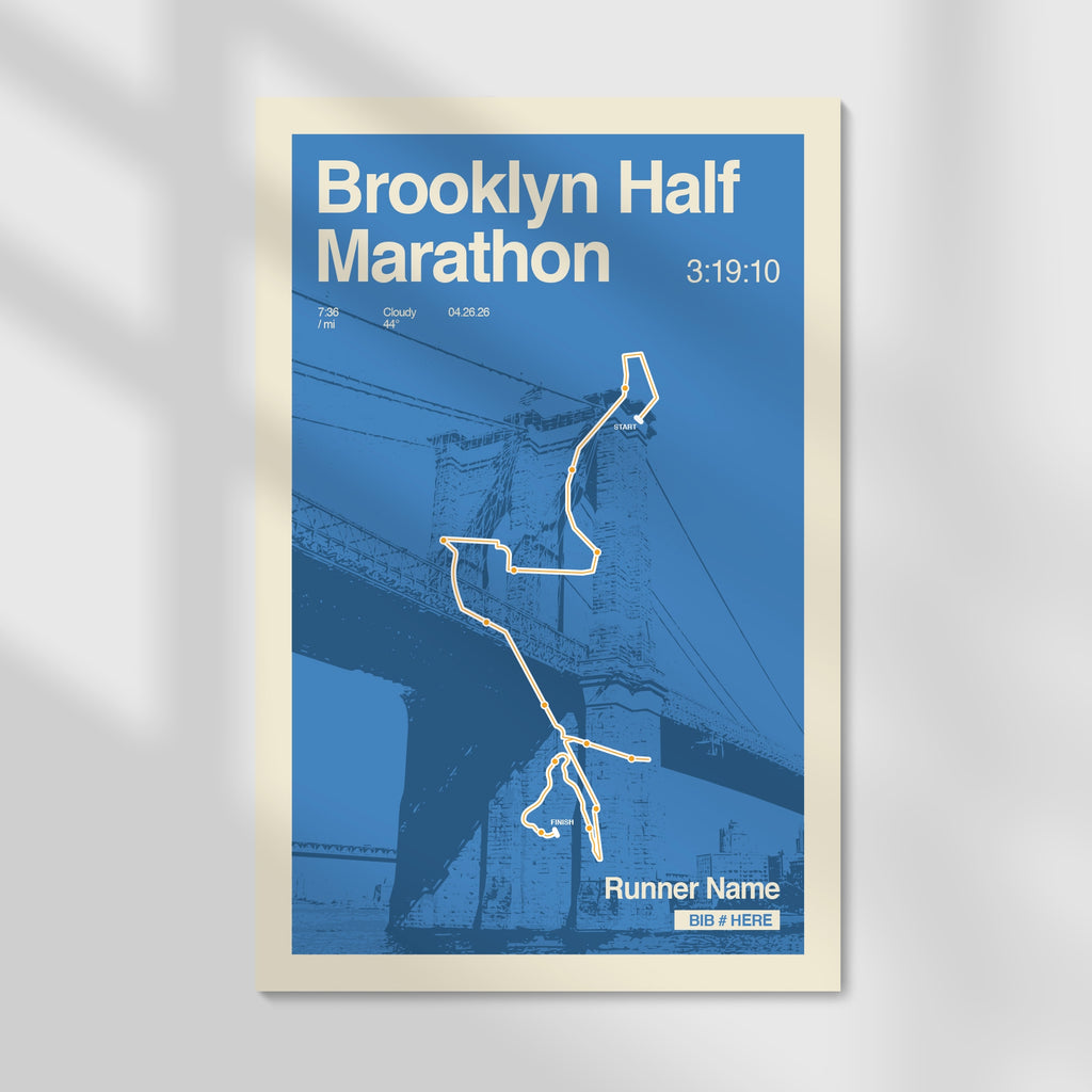Brooklyn Half Marathon Personalized Race Print