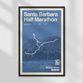 Santa Barbara Half Marathon Personalized Race Print
