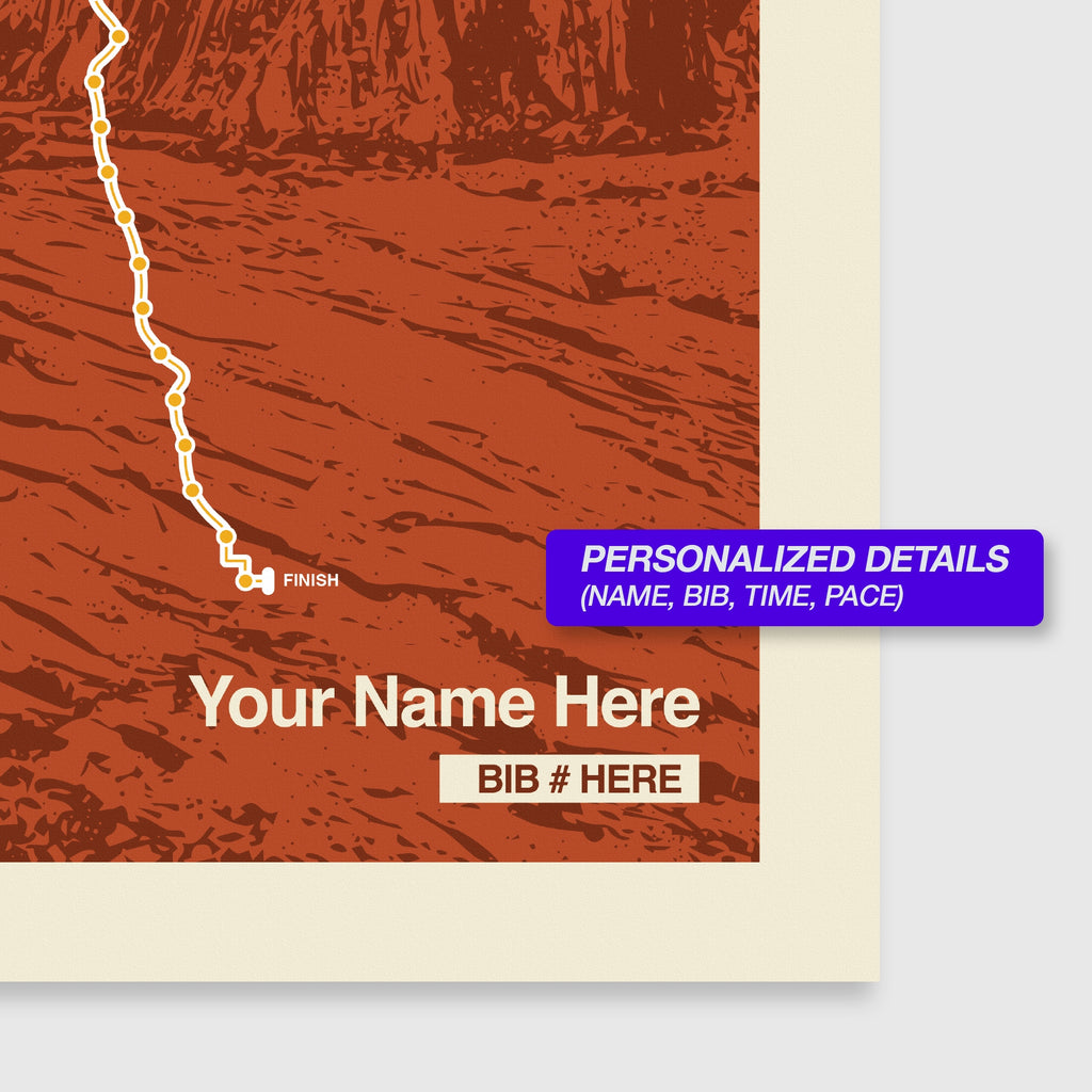 St. George Marathon Personalized Race Print