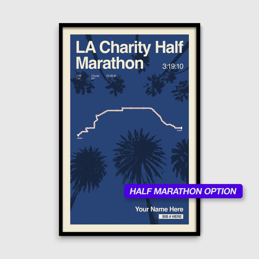 Los Angeles Marathon Personalized Race Print
