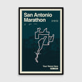 San Antonio Marathon Personalized Race Print
