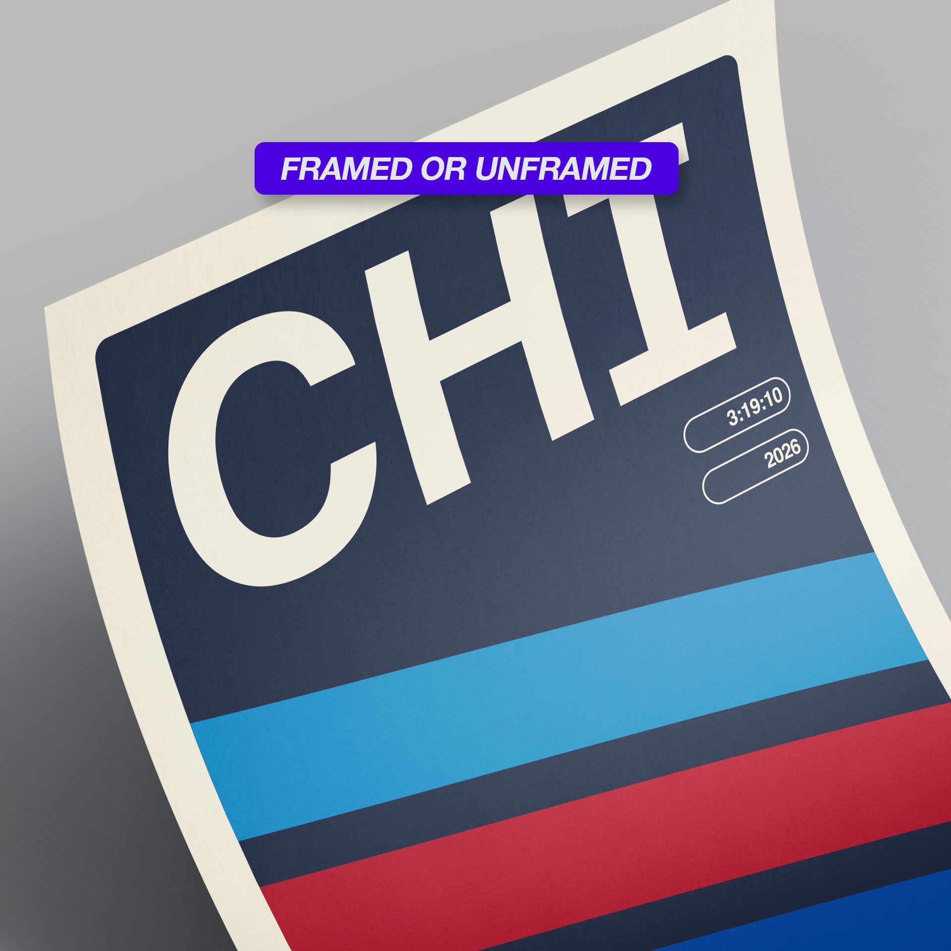 Personalized Chicago World Major Race Poster