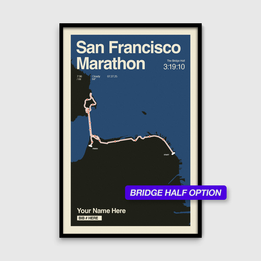 San Francisco Marathon Personalized Race Print