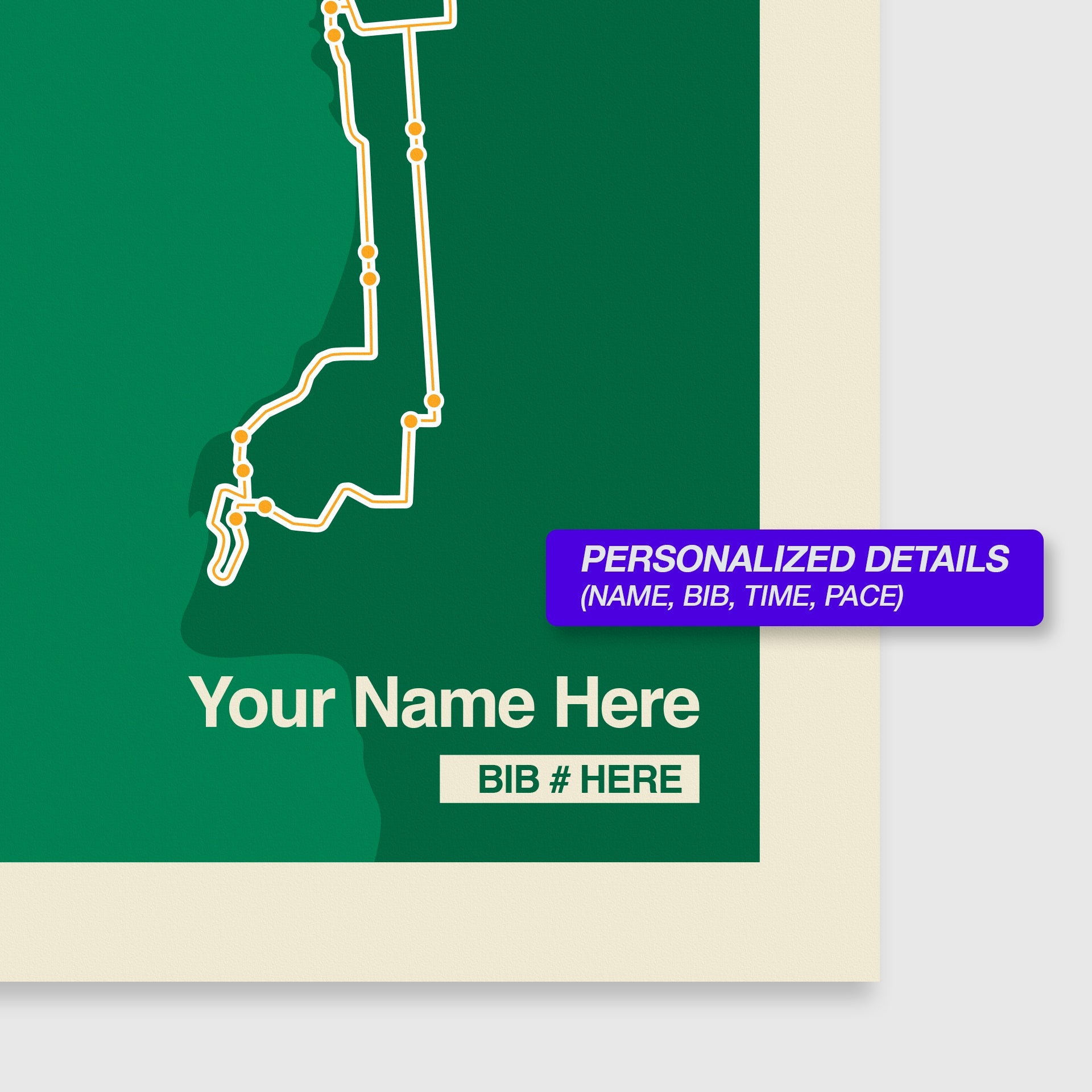 Personalized Vermont City Marathon Poster