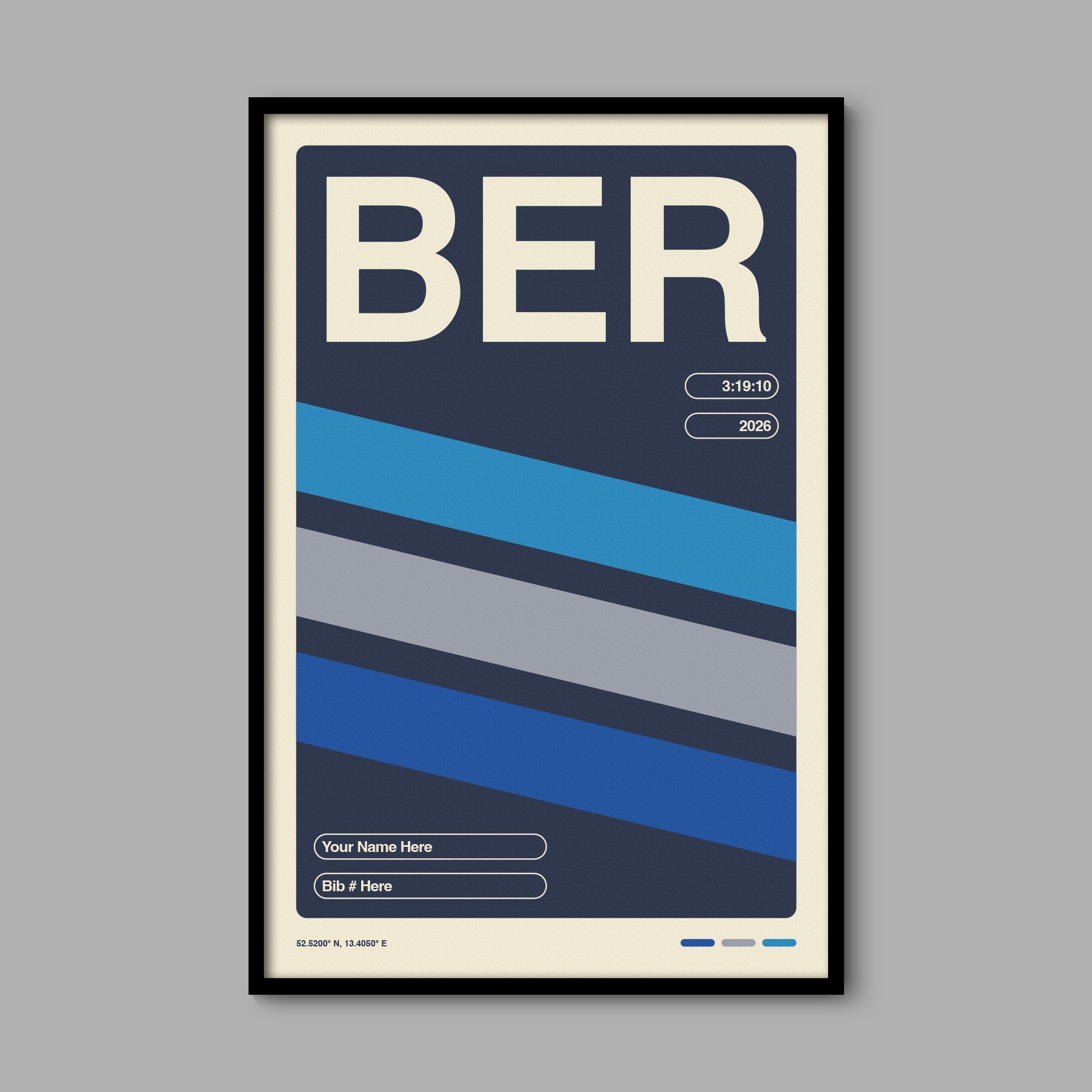 Personalized Berlin World Major Race Poster