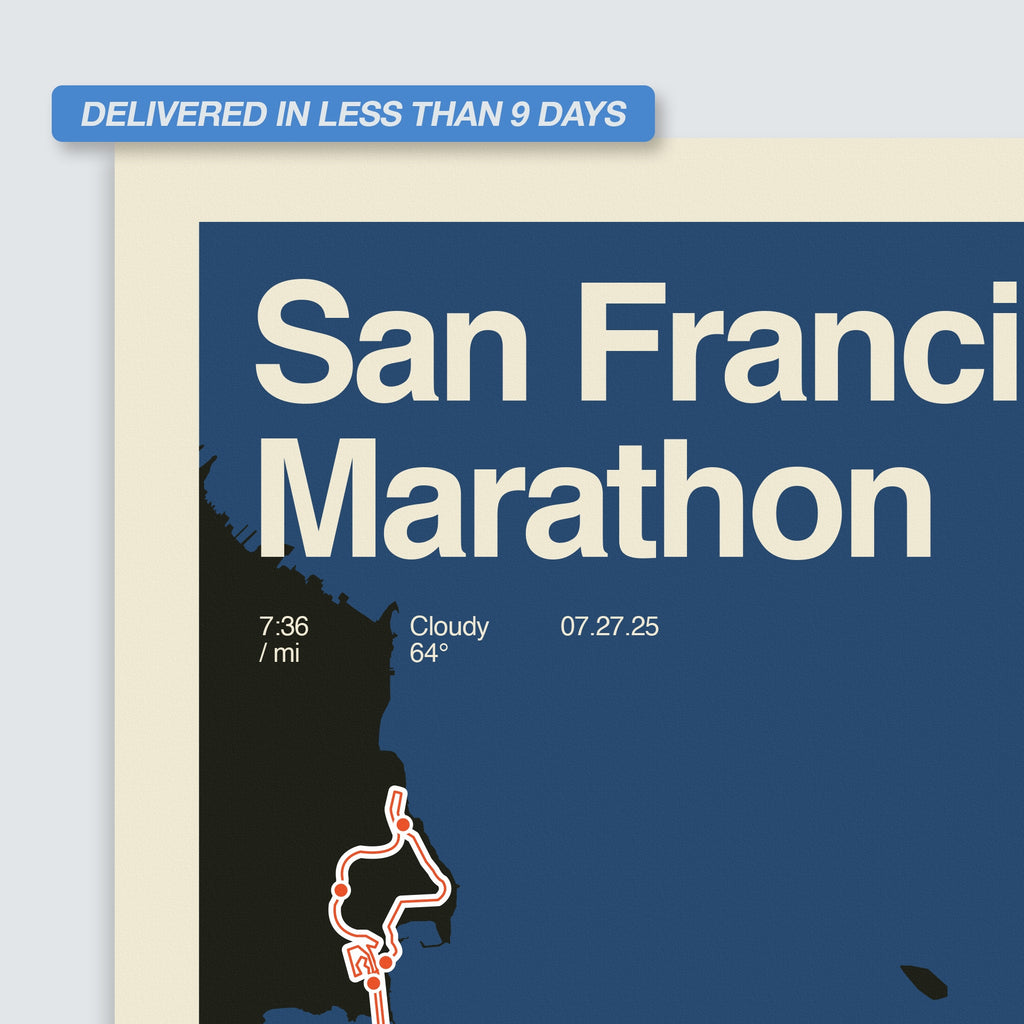 San Francisco Marathon Personalized Race Poster