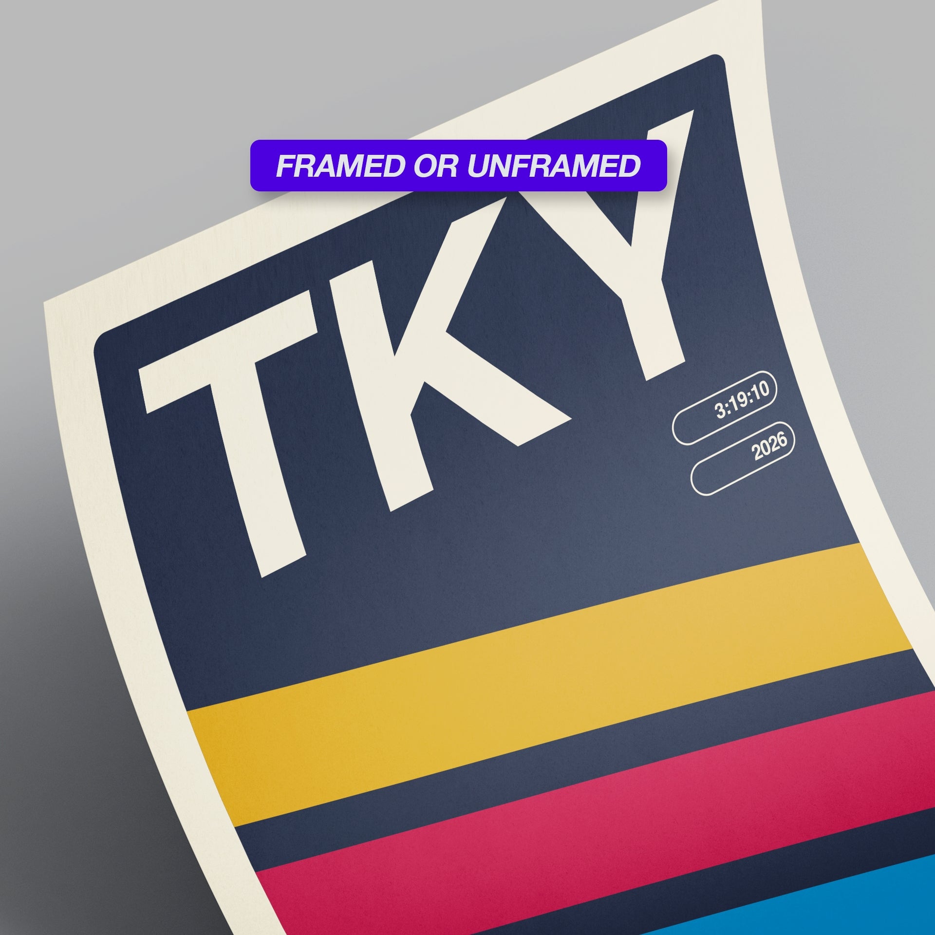 Personalized Tokyo World Major Race Poster