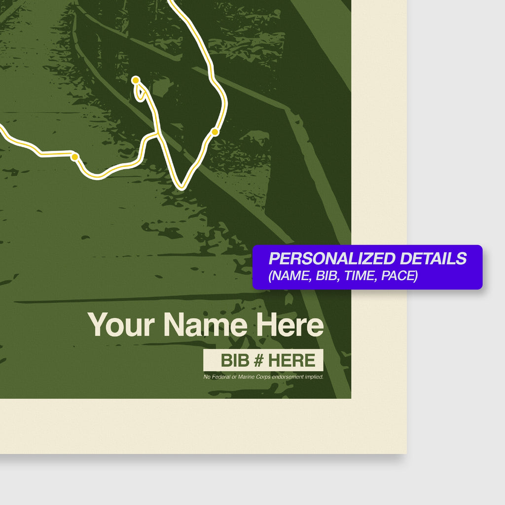 Marine Corps 17.75k Personalized Race Print