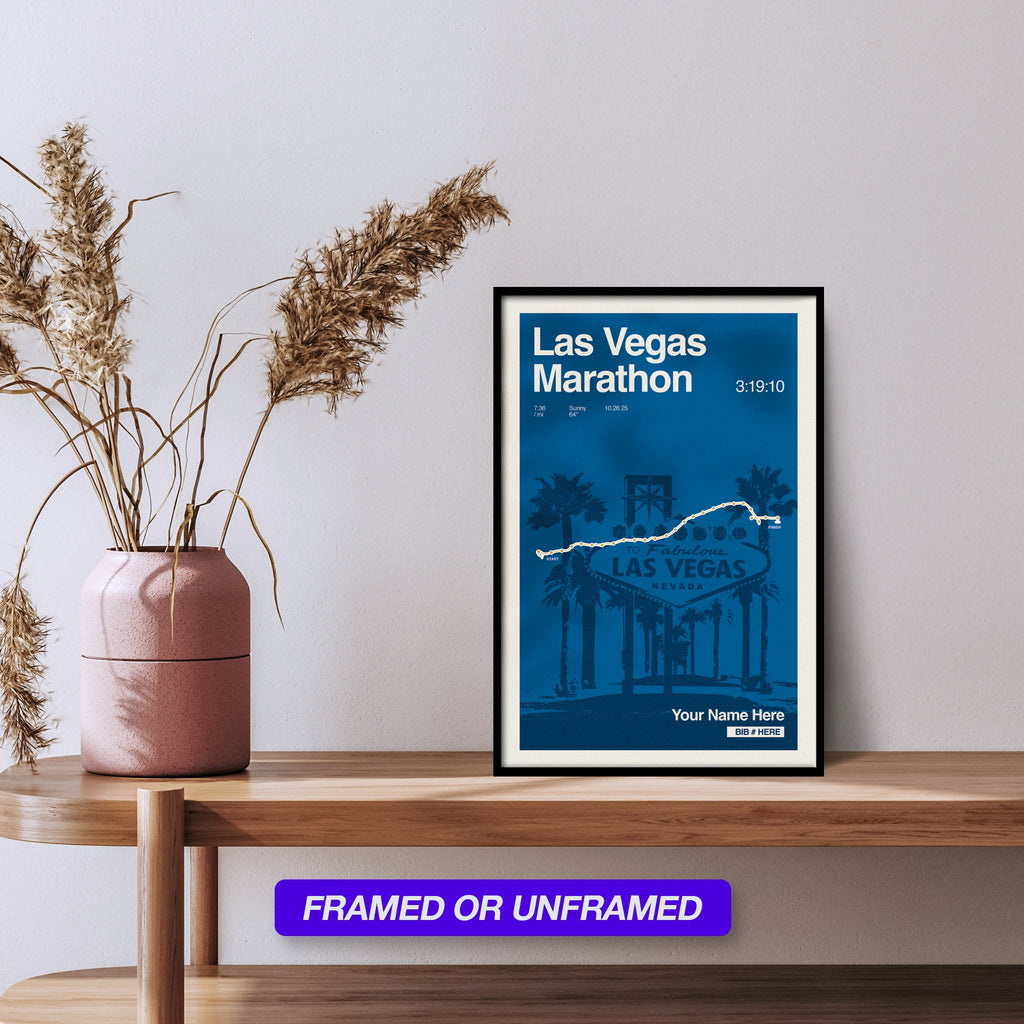 Las Vegas Marathon Personalized Race Print